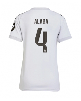 Billige Fotballdrakt Real Madrid David Alaba #4 Replika Hjemmedrakt Dame 2025-26 Kortermet Billige Fotballdrakt Real Madrid David Alaba #4 Replika Hjemmedrakt Dame 2025-26 Kortermet